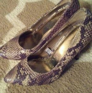 Mossimo snake print heels
